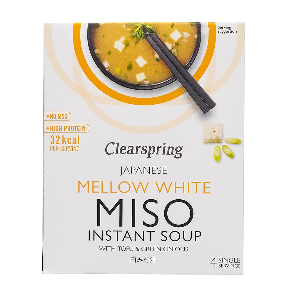 Clearspring Mellow - Sopa instantánea de Miso con tofu, 40 g