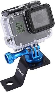 Puluz, Motorradzubehör, Spiegel/Halterung, feste Halterung, Metall, Fahrradhalterung für GoPro Hero 5 4 Session, Schwarz-S...