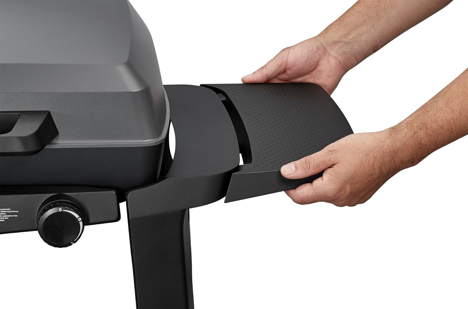 Enders Urban Pro II Barbacoa de Gas portátil, barbacoa de sobremesa, Parrilla Gas 2 Quemadores con Tapa, Termómetro y Estantes Laterales Abatibles, BBQ para camping jardín exterior, 30 mbar #206233