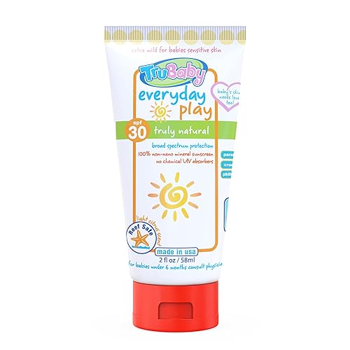 TruBaby Everyday Play SPF 30 protección UVAUVB protector solar loción corporal protección mineral resistente al agua para bebé aroma a cítricos