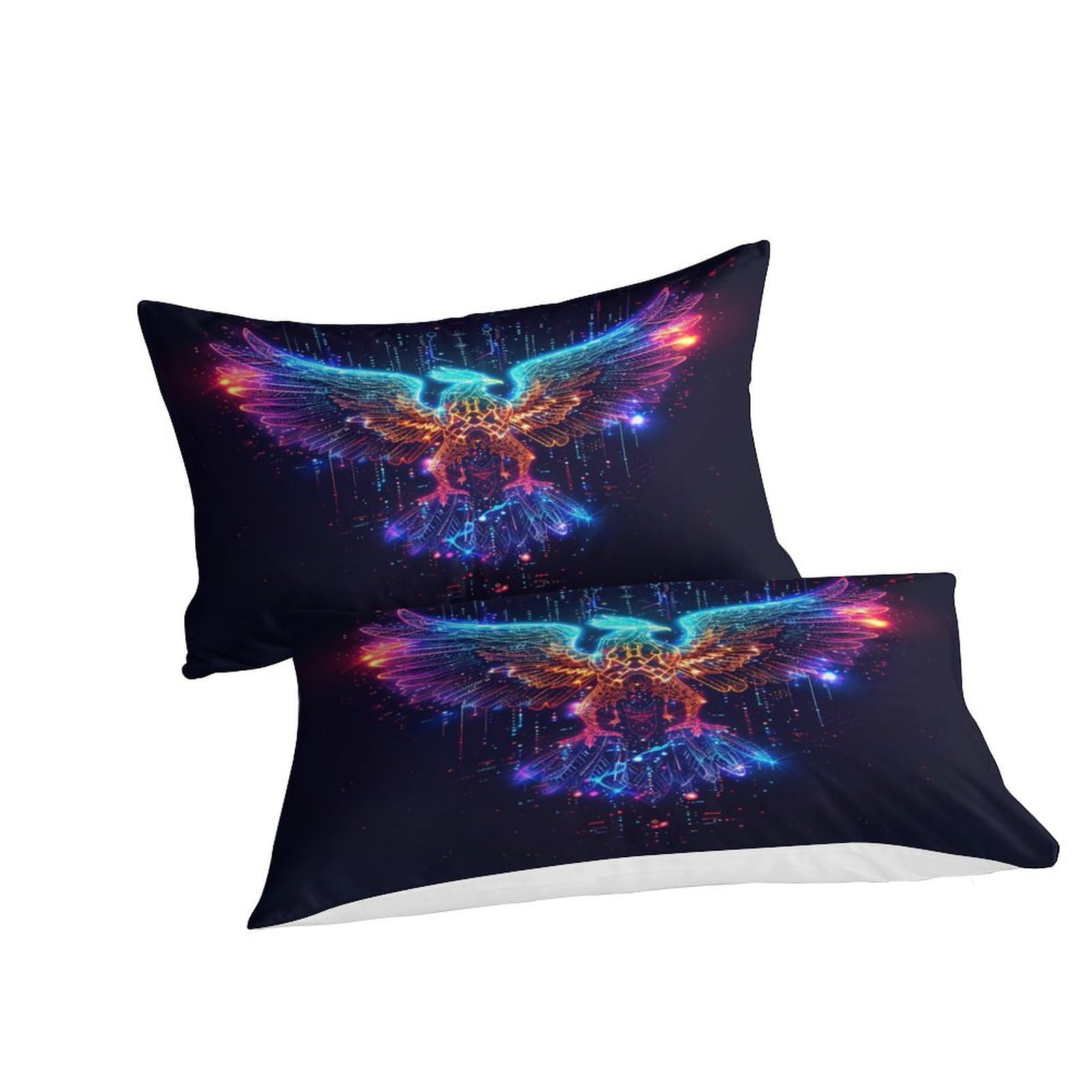 Stampato in 3D uccello Copertina Stampata Microfibra Disegnata Biancheria Da Letto Cura Facile Con 2 Federe,Double（200x200cm）, Per Ragazzi Adulti