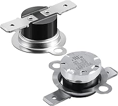 UL/CUL KSD301 125V 16A Thermal Switch,Normally Closed N.C 100°C/212°F Off and 80°C/176°F On Bimetal Thermostat Temperature Switch, Auto Reset Microwave Thermo Disc,2 pcs