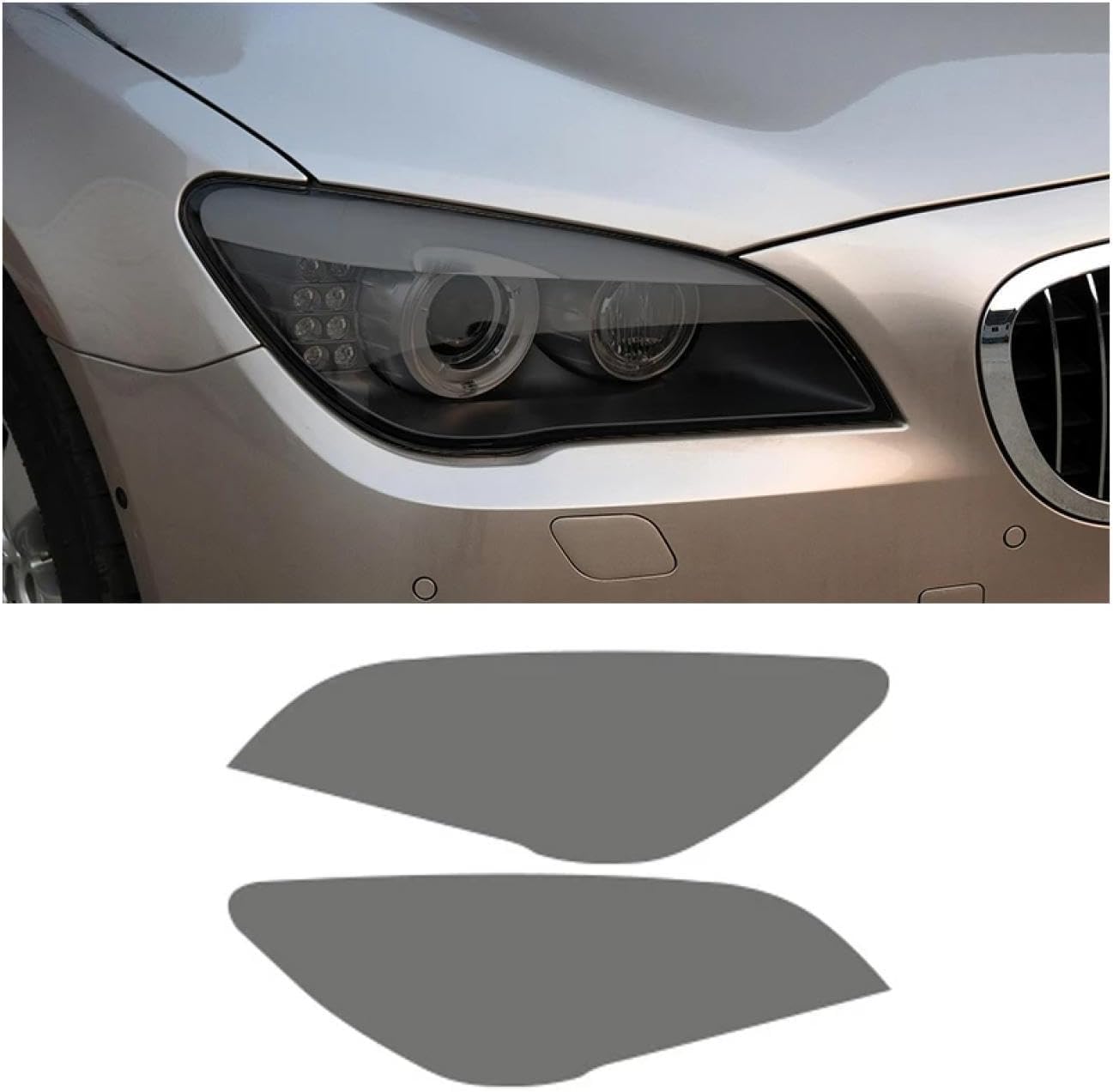 SamLng Car Front Light Film For 7 Series 2009-2015 Car Headlight Protective Film Car Front Headlamp Protection film car Lights Film headlight anti-scratch Non-Yellowing protective film