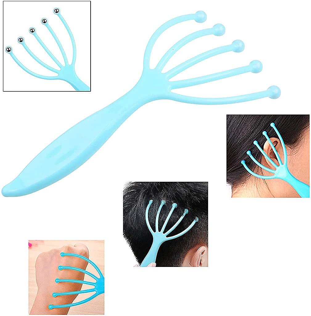 SEASPIRIT Scalp Massager, Hand held Scalp Massager Claw Head Massager, Curly Hair Scalp Massager, Handheld Claw Head Spa Massager for Home, Office and Travel Use SEASPIRIT Scalp Massager, Hand held Scalp Massager Claw Head Massager, Curly Hair Scalp Massager, Handheld Claw Head Spa Massager for Home, Office and Travel Use
