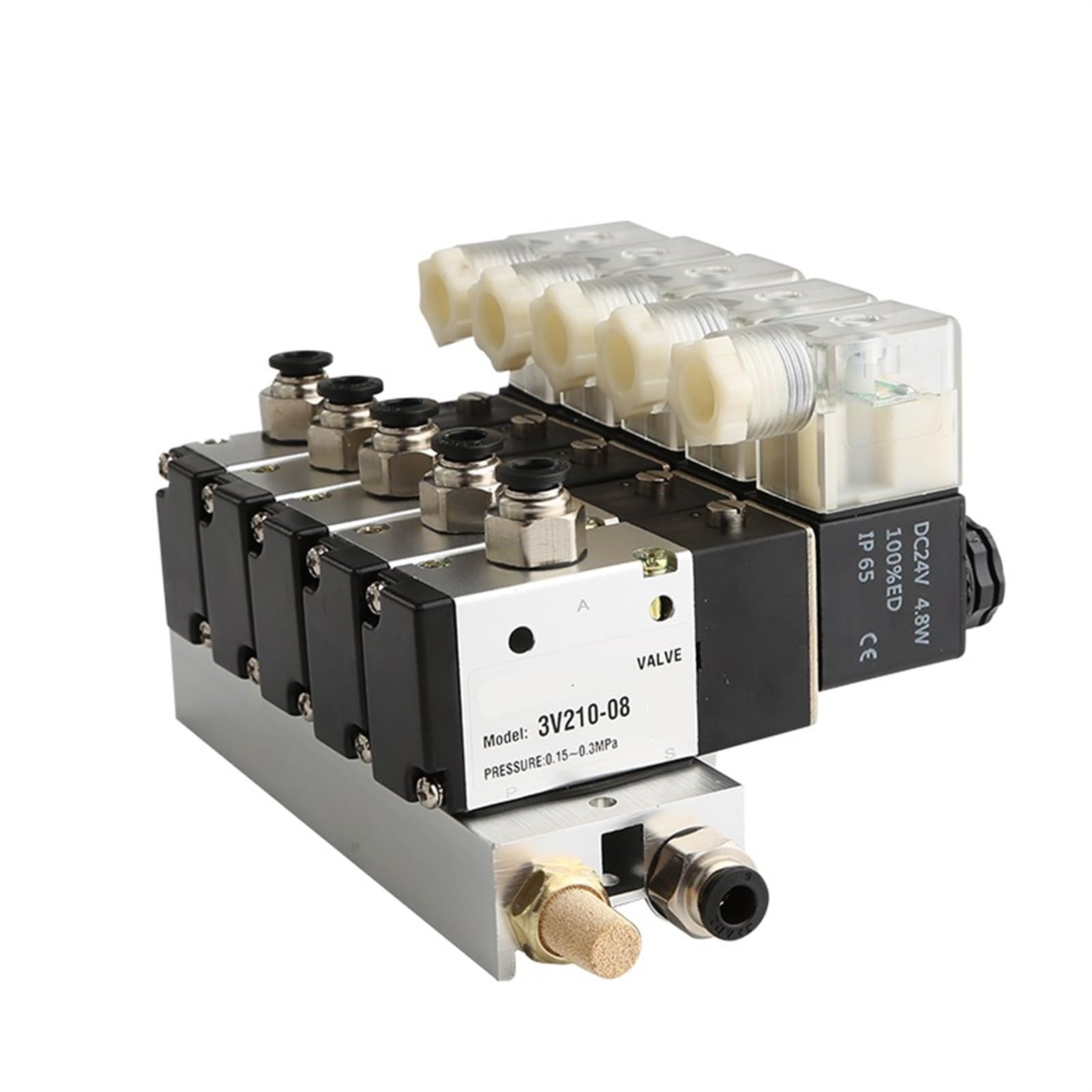Bloc de vannes 3V210-08-NC pour automatiser un atelier de menuiserie 11 voies