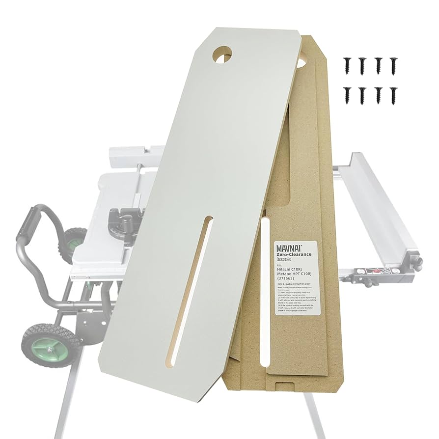 Mavnai Zero Clearance Inserts for Hitachi C10RJ and Metabo