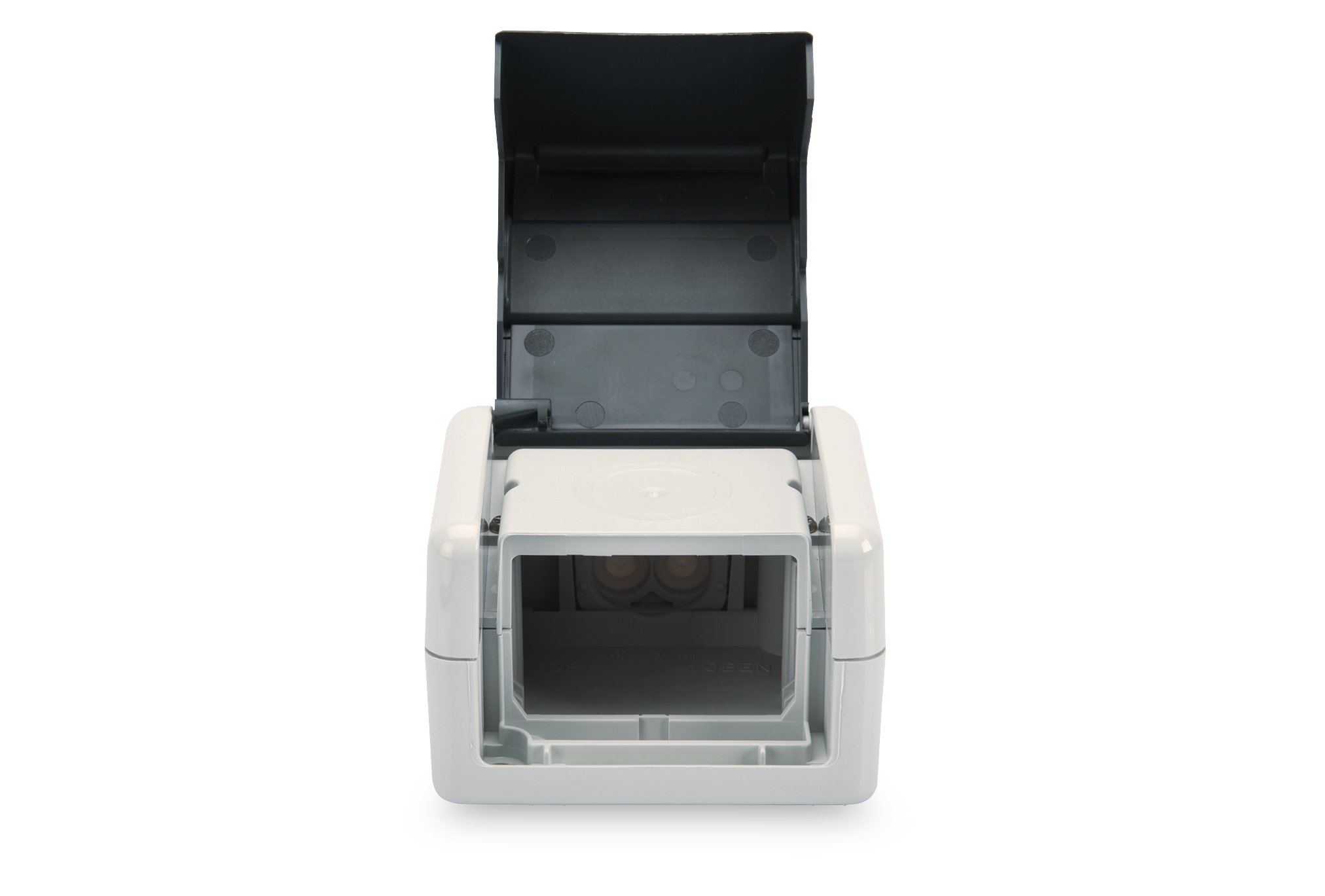 DIGITUS Set: Prise réseau Outdoor IP44 (1 pièce) - Avec support pour modules Keystone (1 pièce) - Avec prise réseau Cat 6A Keystone Module (2 pièces)