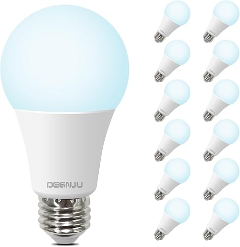 Bombillas LED, bombillas LED equivalentes a 100 vatios A19, bombillas de luz diurna de 5000 K, base estándar E26, 1500 lúmenes, no regulables,