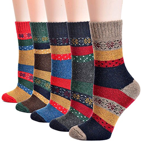 Image of Womens Wool Knit Winter Socks