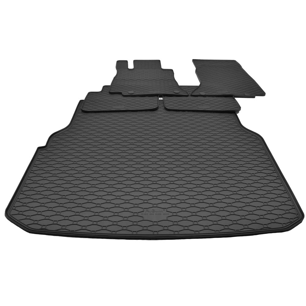 Gummimatten + Gummi Kofferraumwanne Set kompatibel mit Mercedes-Benz C-Klasse S206 T-Modell Kombi ab Bj. 2021