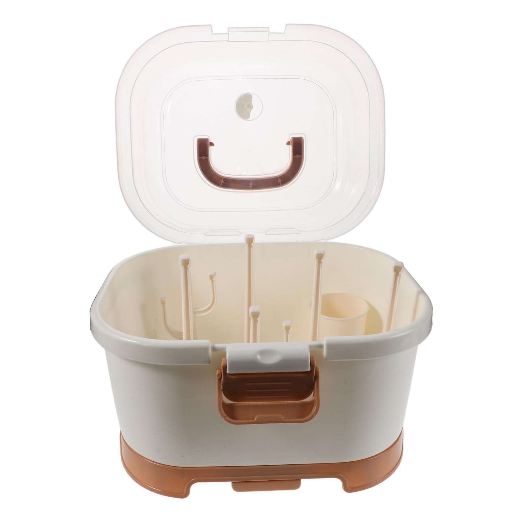 GALPADA Caja de Almacenamiento para Biberones Portátil de Cocina Organizador de Estación de Biberones para Sala de Estar Estante para Secar