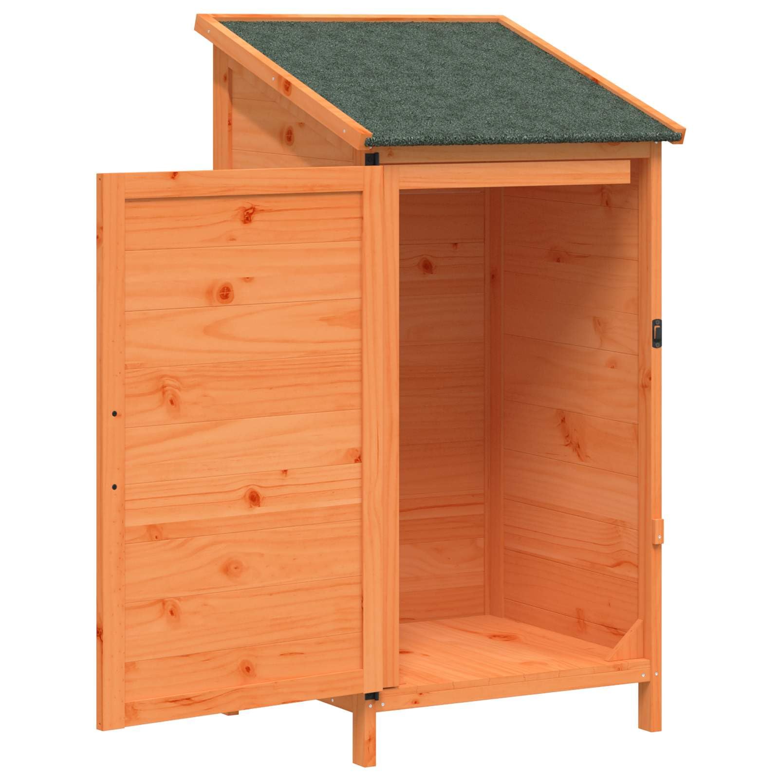 Domek ogrodowy brązowy 59 x 56 x 113,5 cm z litego drewna jodłowego