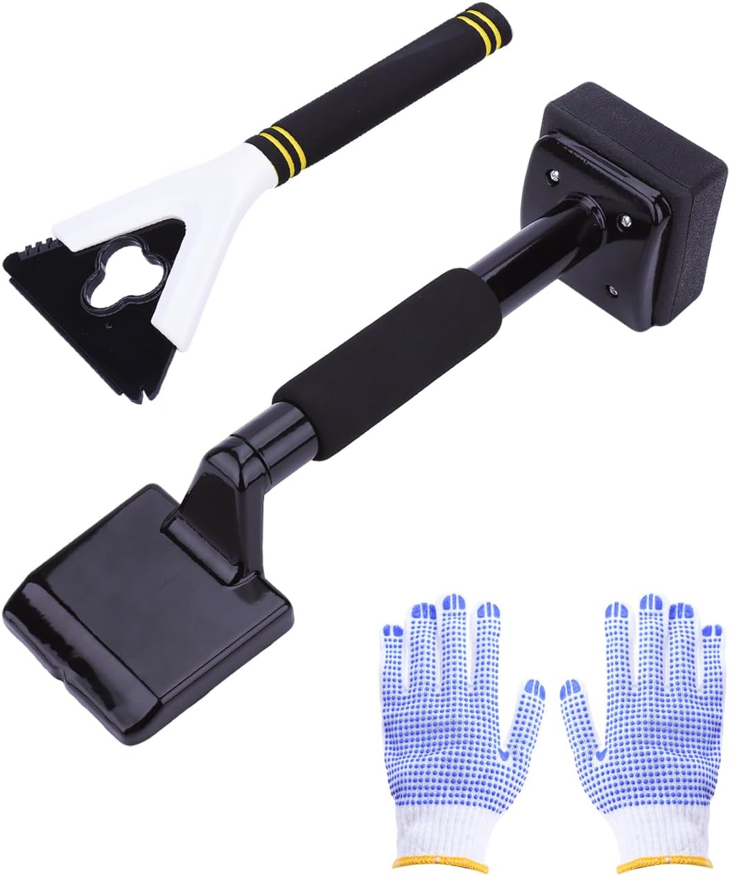 Carpet Knee Kicker Tool Kit with Carpet Tucker, Stretcher Tools for Carpet Installation, Floor Stretching and Tucking Set with Gloves for Professional Flooring Work