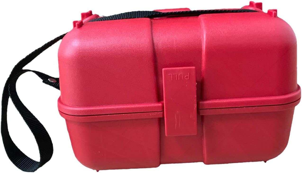 Surveying and Mapping Instrument Box Level Carrying Case Lightweight Versatile Storage Case for Prism Set Theodolite, Red