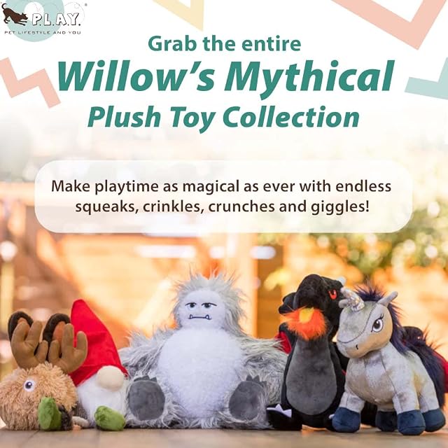 Foto 3 de 4 de P.L.A.Y. (Pet Lifestyle And You) Juguete para Perros Willow's Mythical Plush Collection - Ned The GNOME