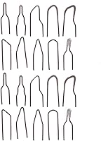 Vista 1 de Punta de alambre de combustión, 20 piezas de punta pirográfica Kit de puntas pirográficas de quema de madera, aleación de metal, punta de pluma