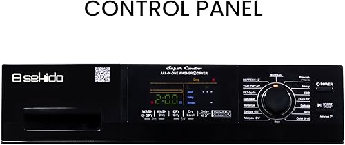 Miniatura 2 de Sekido Lavadora secadora todo en uno sin ventilaciónventilación PET ciclo 1.62cf15lbs 110V (negro)