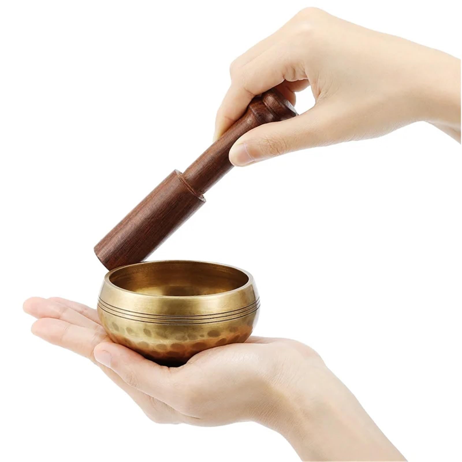 Cuenco tibetano 3 uds. Palo de madera meditación Zen,2 pulgadas