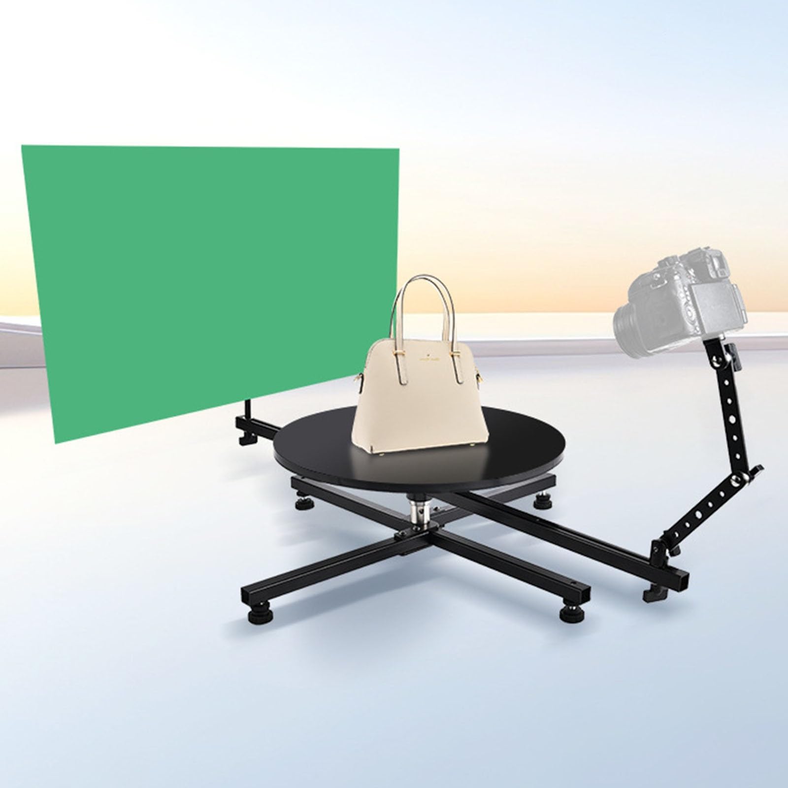 Plataforma giratoria para cámara, plataforma giratoria de aluminio para uso comercial, ideal para fotografía de alimentos y fotografía de productos