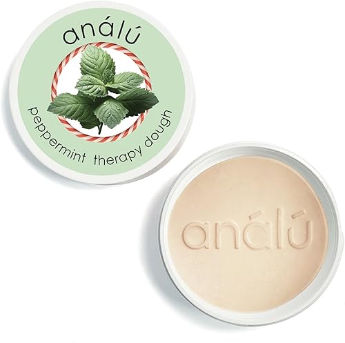 Masa de terapia Analu (menta) - Masa natural hecha a mano a base de plantas para calmar, relajación y aromaterapia (paquete de 1)