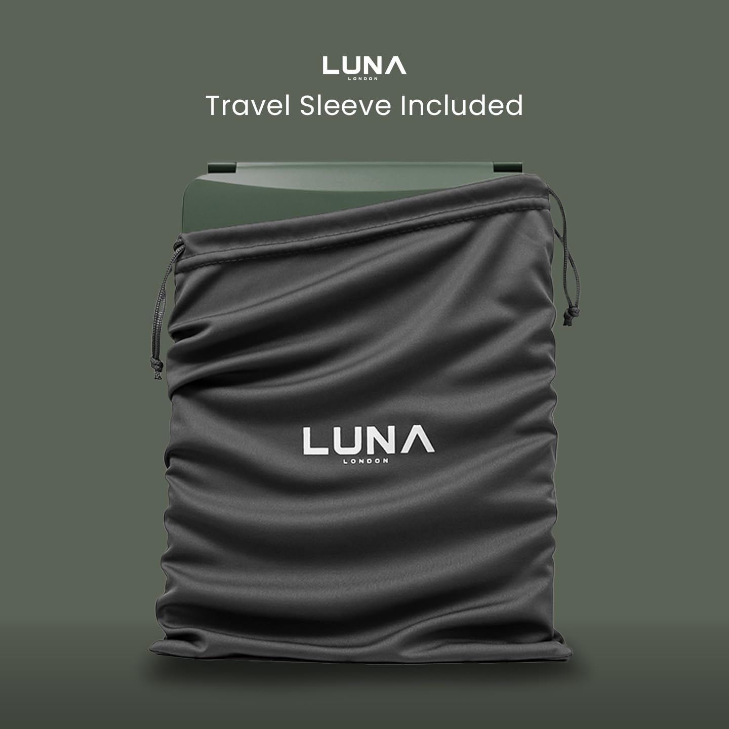 Luna London Eclipse - Espejo de Maquillaje de Viaje con luz LED, luz | de 3 colores, compacto, portátil, iluminado, recargable, espejo iluminado, perfecto para viajes, maquillaje y necesidades de