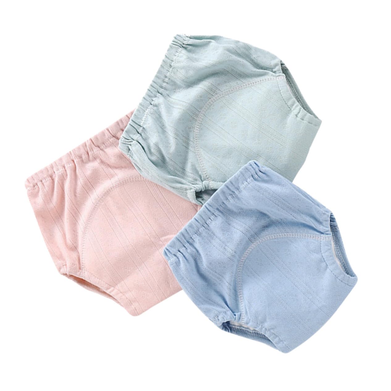 SHOWERORO 2 Sets Baby-trainingshosen 4-lagiges Atmungsaktives Material Wiederverwendbare Höschen Für Jungen/mädchen Gemischte Größen 90 Yards 3 Stück X 2