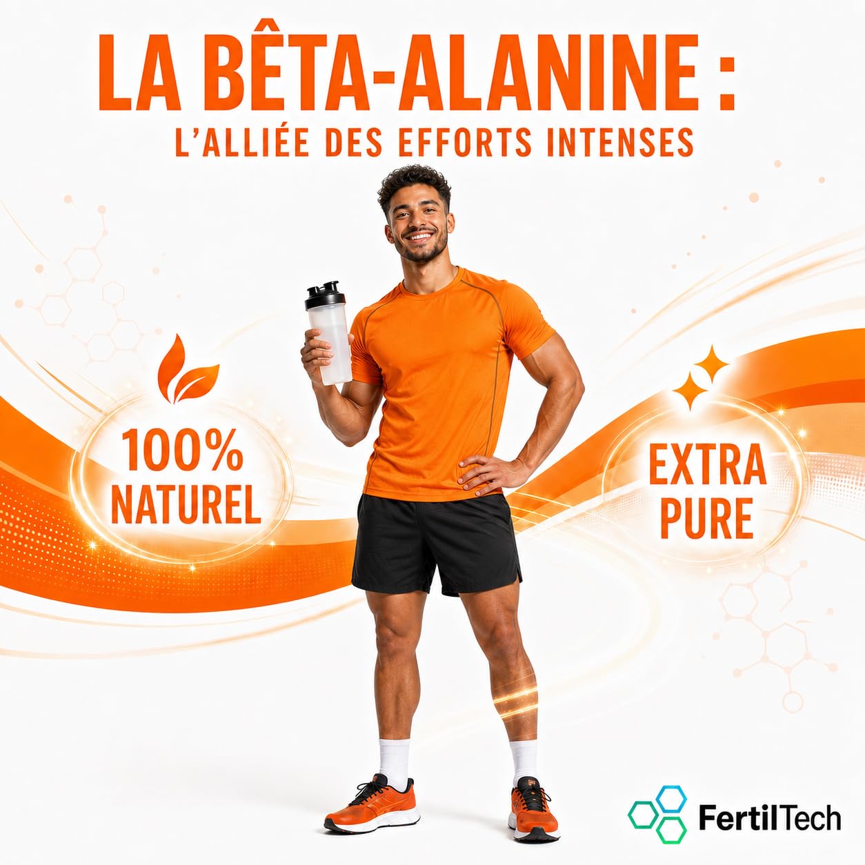 Bêta-Alanine en Poudre 1,2 kg (1200 g) – 400 Portions (1 An) – Format Longue Durée – Pureté ≥ 99% – Haute Qualité – Sans Additifs – Sans Arôme – Vegan – Sans OGM – Conditionnée en France