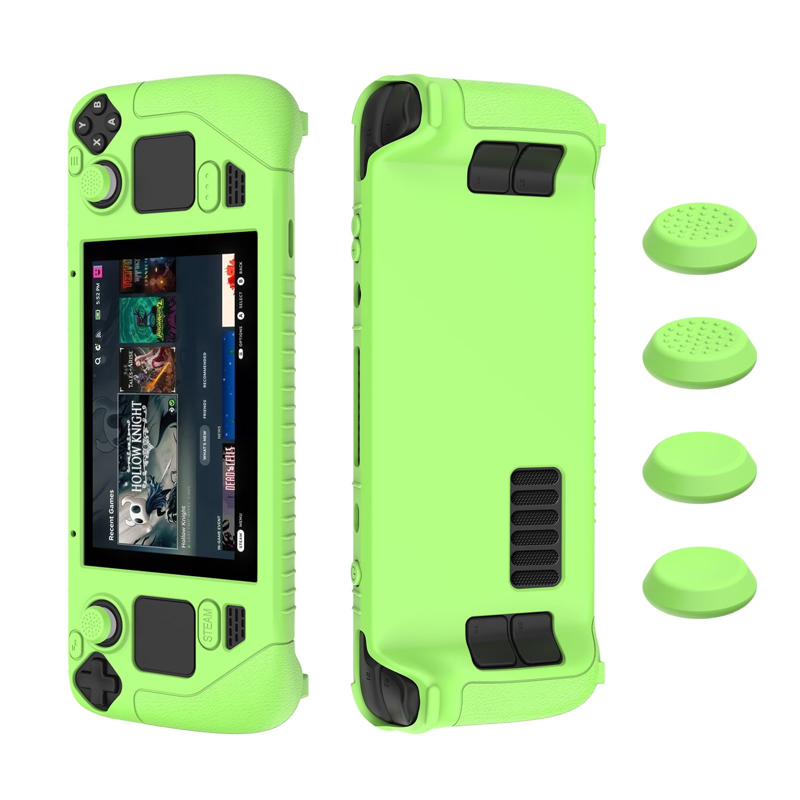 ADDGRIP Silicone Protective Case Designed for Steam Deck, Shock-Absorption Anti-Scratch Cover Protector Steam Deck Accessories (Luminiscent Green) (B0CMQYYD5C) Amazon Price History, Amazon Price Tracker