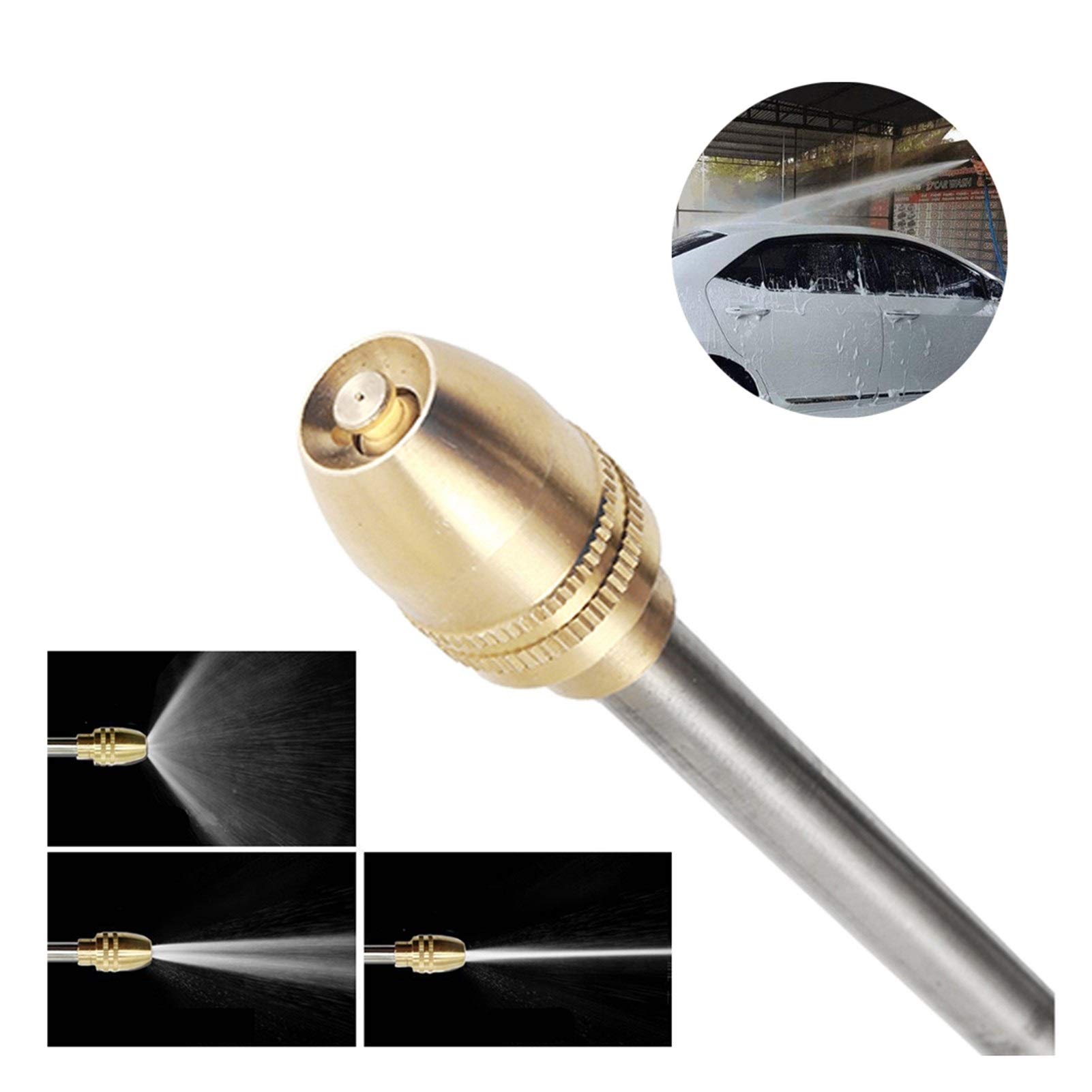 Spruzzatore per irrigazione da giardino Ad alta pressione di acqua Pistola a spruzzo Garden Hose Nozzle regolabile rondella di potere for la pianta del fiore di pulizia della famiglia Rondella 'automo