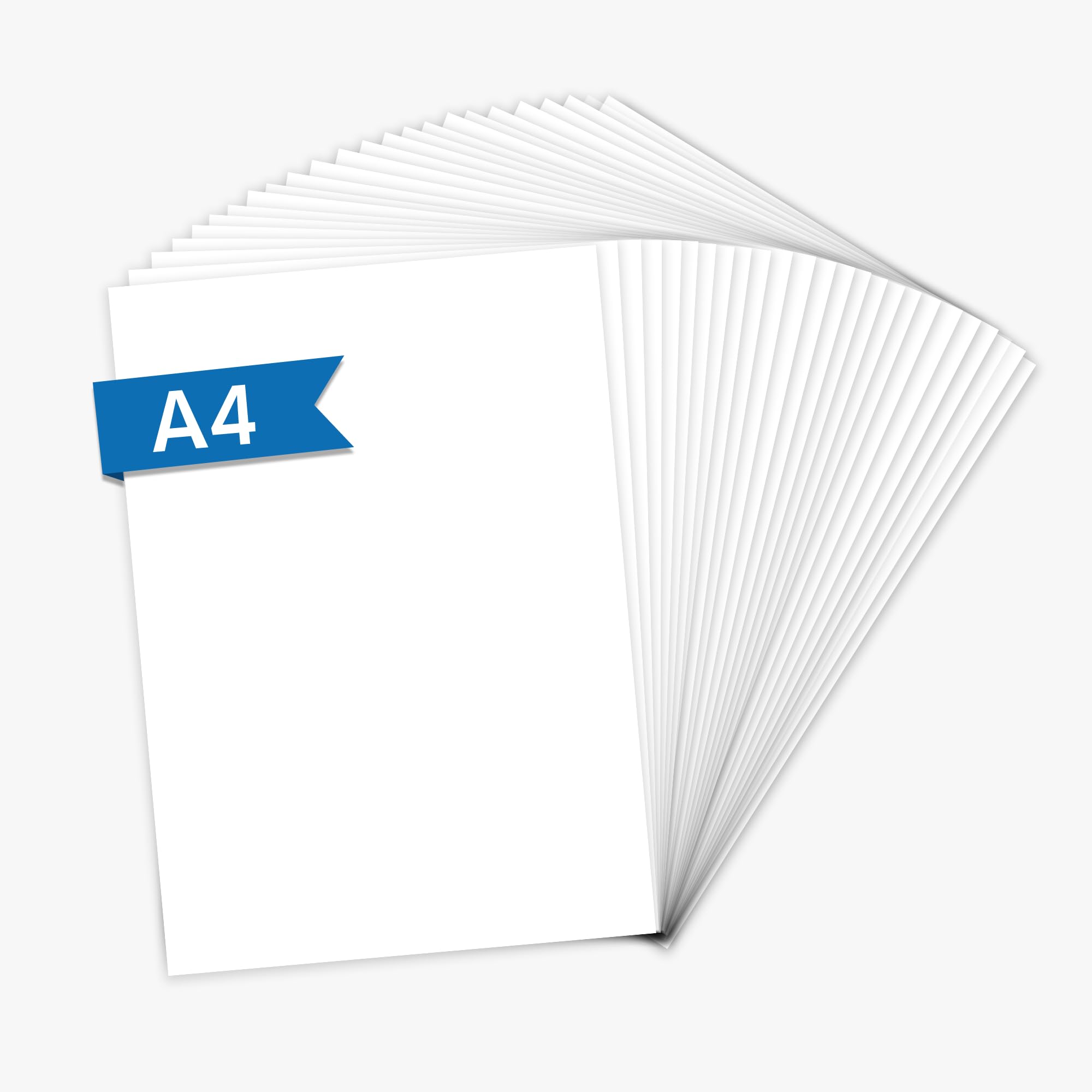 Primus Print Notizblöcke - 25er Set - A4 blanco- 80g Papier - Schreibblock, im Set erhältlich (25, blanco)