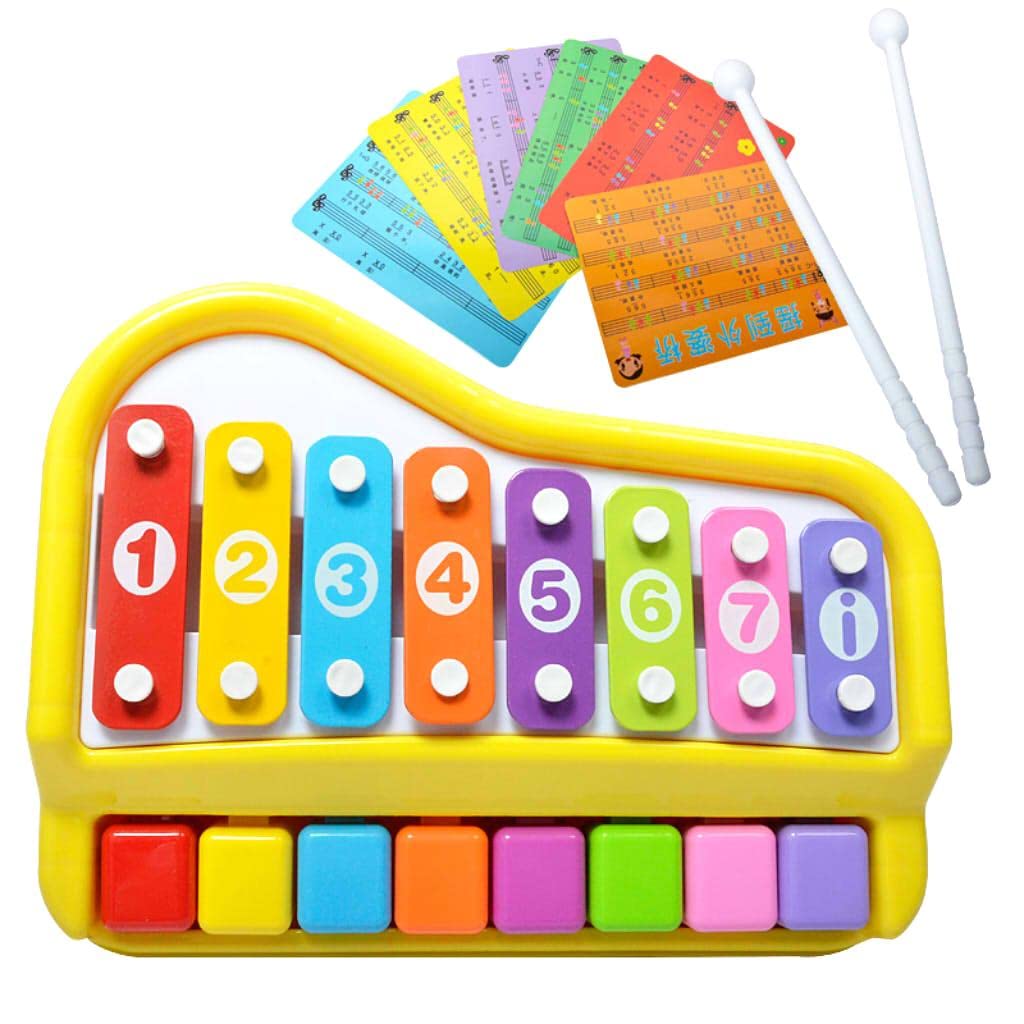 kowaku Xilófono 2 en 1, Juguete de Instrumento Musical Educativo para