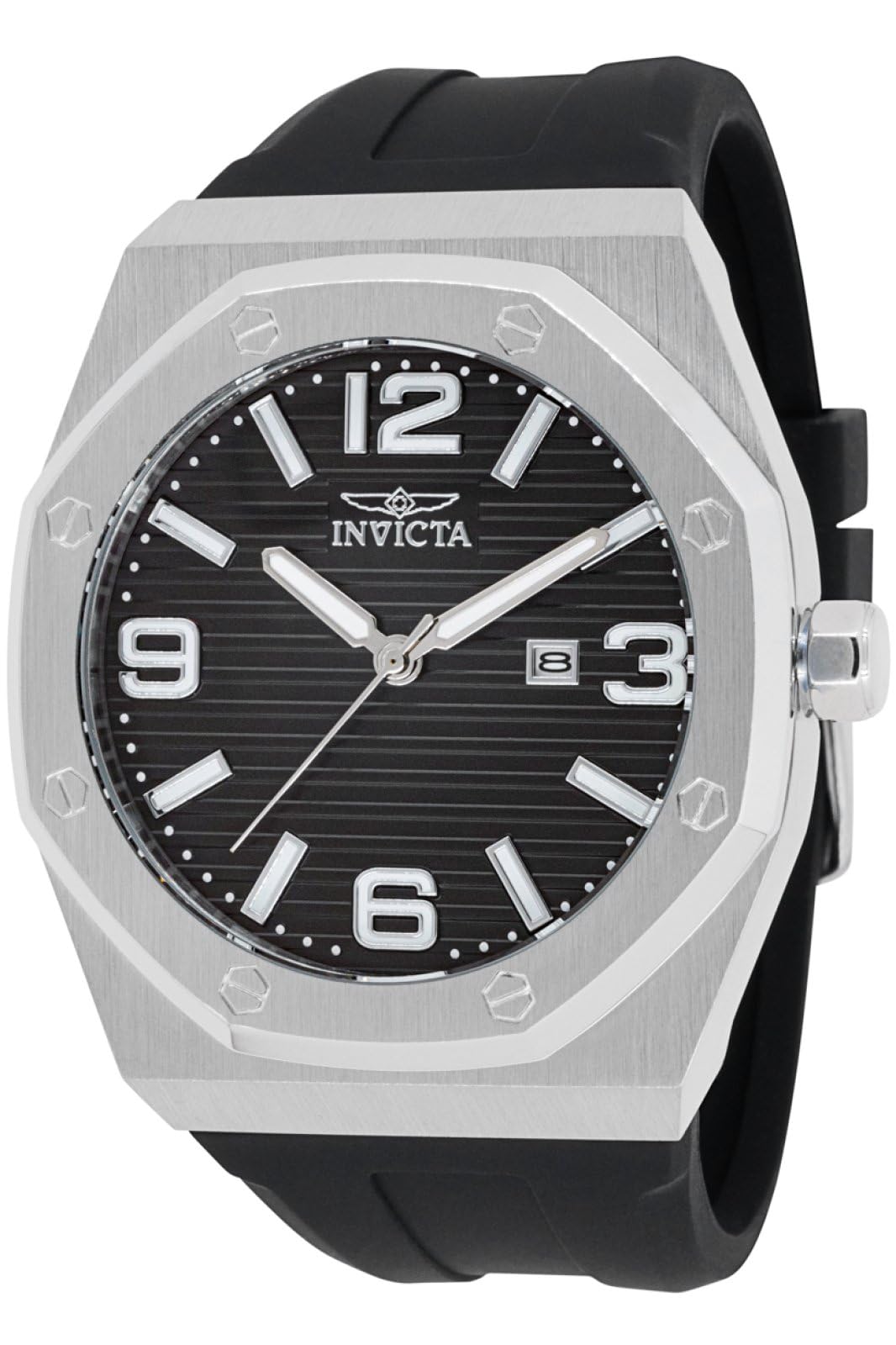 Invicta Silicone Huracan Analog Black Dial Watch for Men - 45772, Black Band (B0CMG9H6T9) Amazon Price History, Amazon Price Tracker