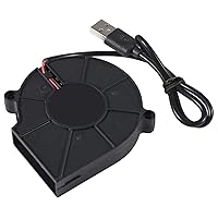 Vista 6 de UMLIFE 2 PCS 75mm 5V USB Fan 75mm x 15mm Fan 5V USB DC Brushless Cooling Blower Fan