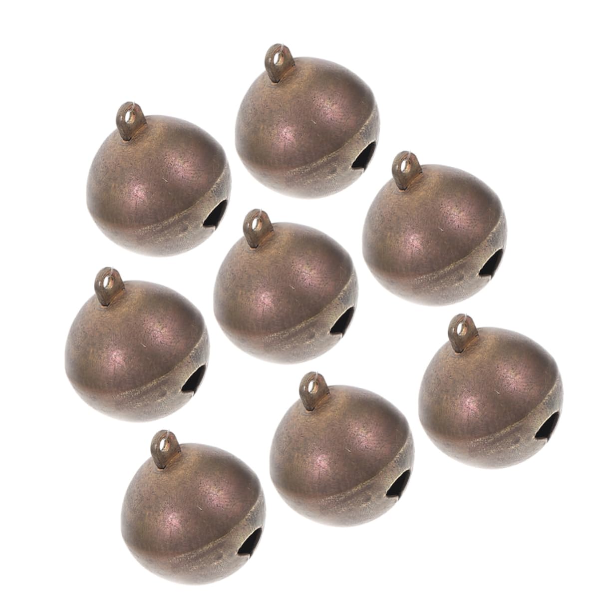 TOYANDONA 8pcs Small Copper Pet Bells Dog Collar Charms Vintage Bell Pendants for Large Dogs Crafting Accessories