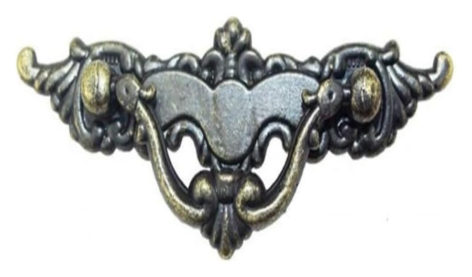 VOPLIVAT Vintage Brass Cabinet Drawer Pulls, Bronze Tone Door Pull Knob for Kitchen Cabinet Drawer Cupboard Hardware