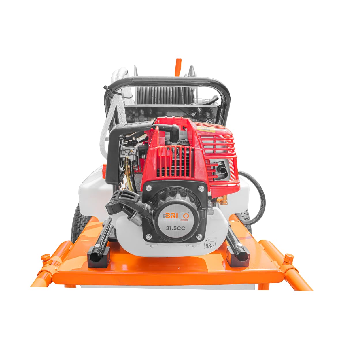 Chariot pulvérisateur à 2 Roues 31,5 CC 50 L avec Tuyau de 50 mètres et Lance de 90 cm