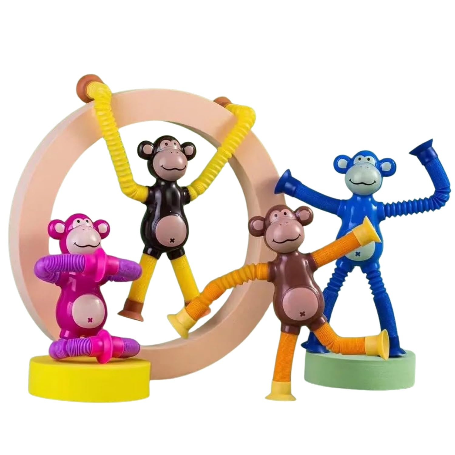VORA ZONE LED Telescopic Suction Cup Monkey Toy, Pop Tubes Fidget Toys, Shape Changing Telescopic Sensory Tubes Fidget Tubes Sensory Toys Suction Toy, Funny Gift (LED Monkey 4) (B0CYBSYCNK) Amazon Price History, Amazon Price Tracker