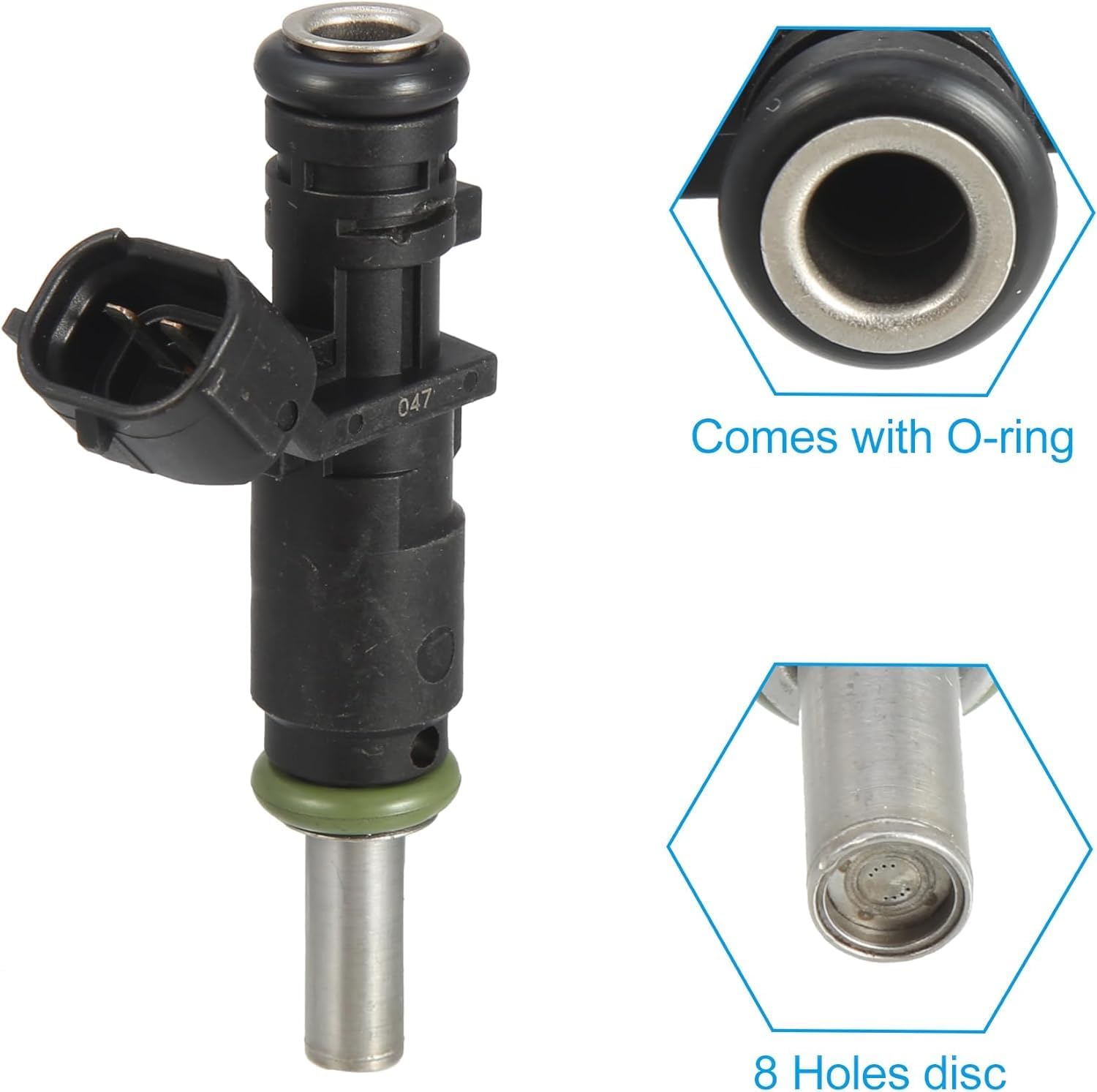 AURUS 5pcs Fuel Injector 07k906031c Compatible With 2006-2014 Volkswagen Beetle, 2010-2014 Vw Golf, 2007-2014 Vw Jetta, 2009 Vw Jetta Wagon, 2012-2014 Vw Passat, 2006-2009 Vw Rabbit Set of 5