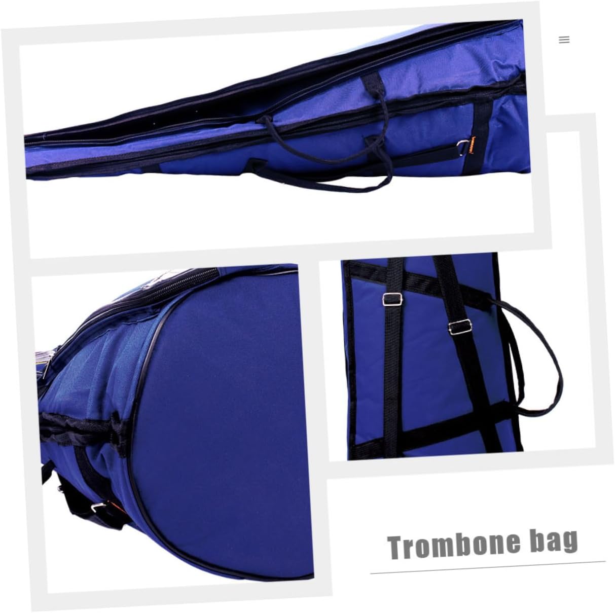 Trombone Bag Oxford Cloth with Thickened Padding Portable Handheld Double Shoulder Carry Case for Tenor Trombone Protection and Scratch Resistance