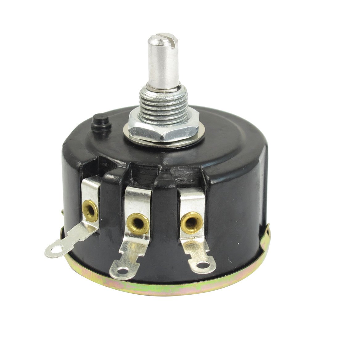 Uxcell Black Sourcingmap Wx050 1K Ohm 5W Watt 6Mm Round Shaft Rotary Wire Wound Potentiometer