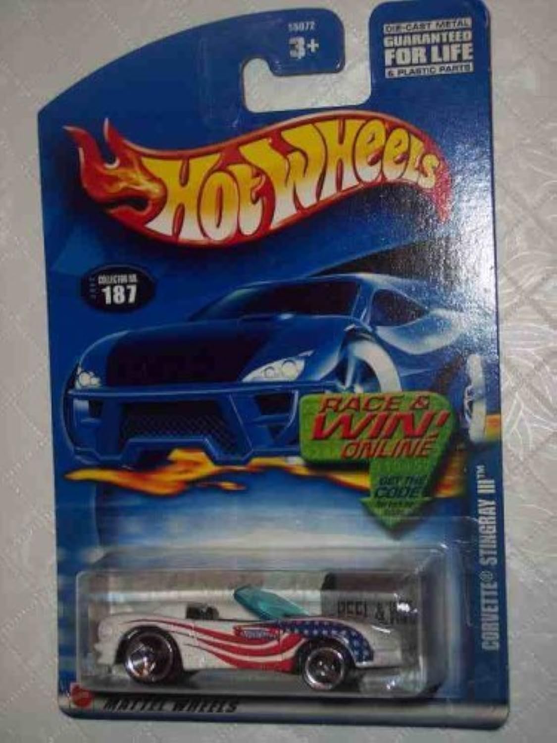 2002-187 Corvette Stingray 3 Collectible Collector Car Mattel 1:64 Scale