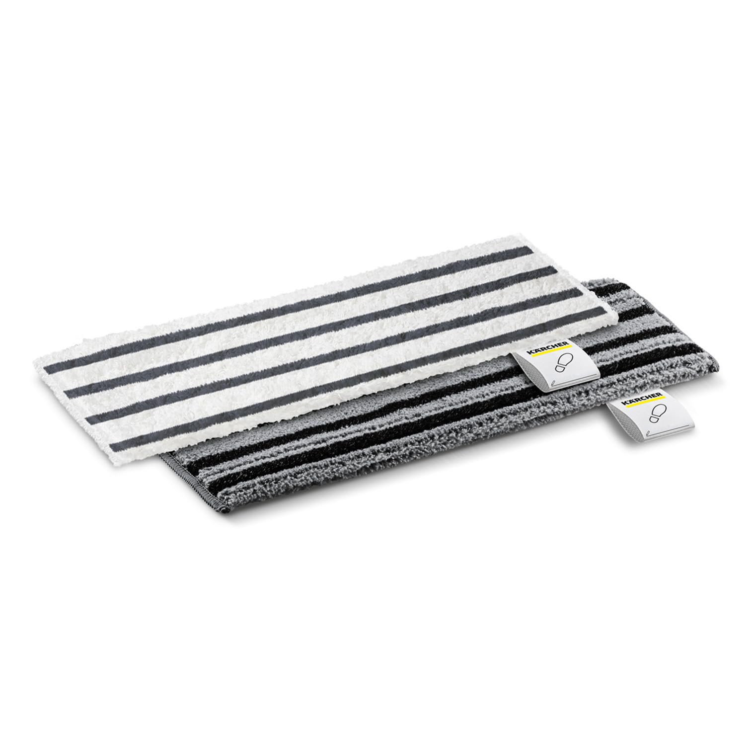 KÄRCHER Set panni pavimento EasyFix, 2 panni abrasivi di alta qualità per una pulizia accurata e igienica dei pavimenti duri, accessori originali per i pulitori a vapore KÄRCHER