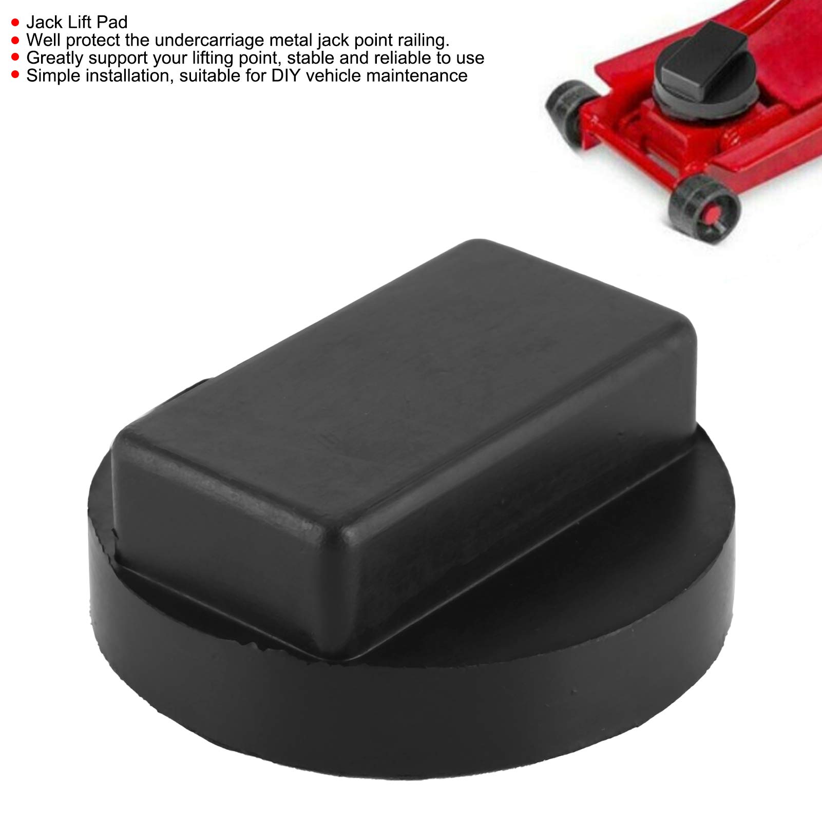 Car Rubber Jack Pad Support Adapter 6cm Diameter Vehicle Tool Accessory