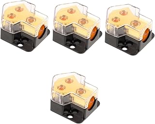 VICASKY 4Pcs Um Ponto Dois Caixa De Junção 12V Bloco De Distribuição Bloco De Distribuição De Energia Automotiva Bloco De Distribuição De Energia Do Carro Distribuidor De Terra Hub De