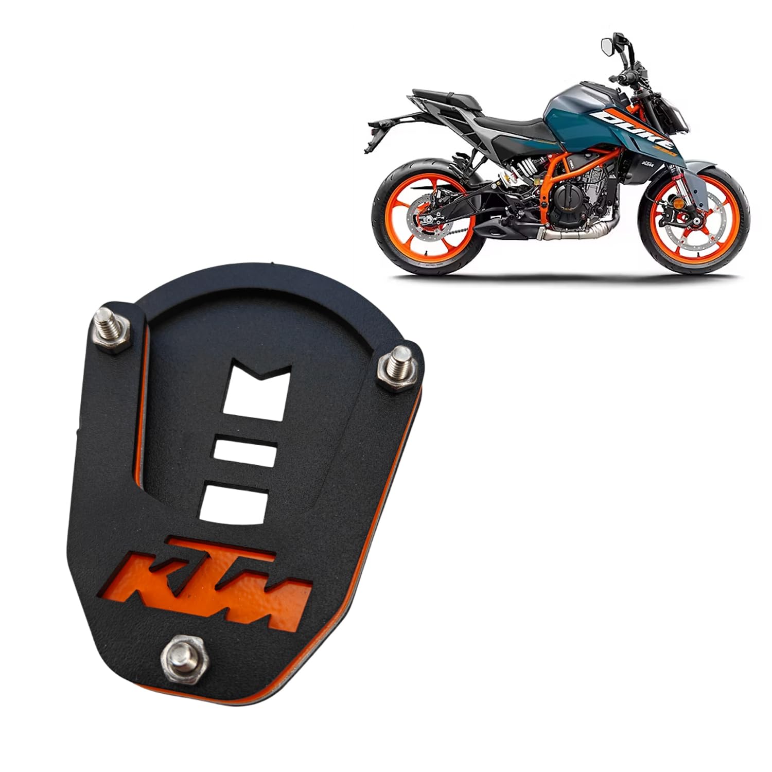 KTM Duke Gen 3 Side Stand Extender – Compatible with Duke 125/200/250/390 & Adventure 250/390 Side Stand Base Plate | Anti-Slip & Stability-image-21