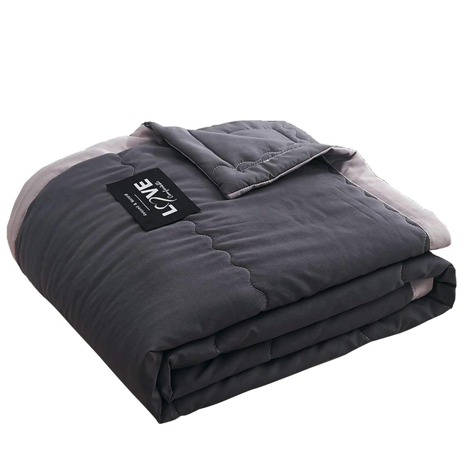 Khbtfnb Gray Summer Cooling Blanket, Comforter Double Cold Effect Blanket, Lightweight Breathable Blanket For Bed, Summer Cooler Quilt For Hot Sleepers Night Sweats Menopause(,200X220cm)