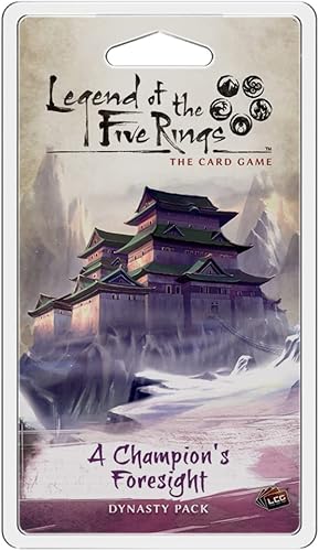 Fantasy Flight Games Legend of The Five Rings: The Card Game A Champion's Foresight Dynasty Pack - Juego de estrategia táctica para niños y adultos,