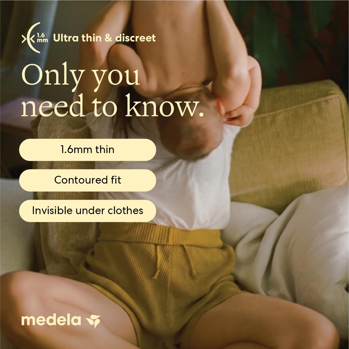 Medela Ultradünne Stilleinlagen, maximale Saugfähigkeit, 200 Karat, einzeln