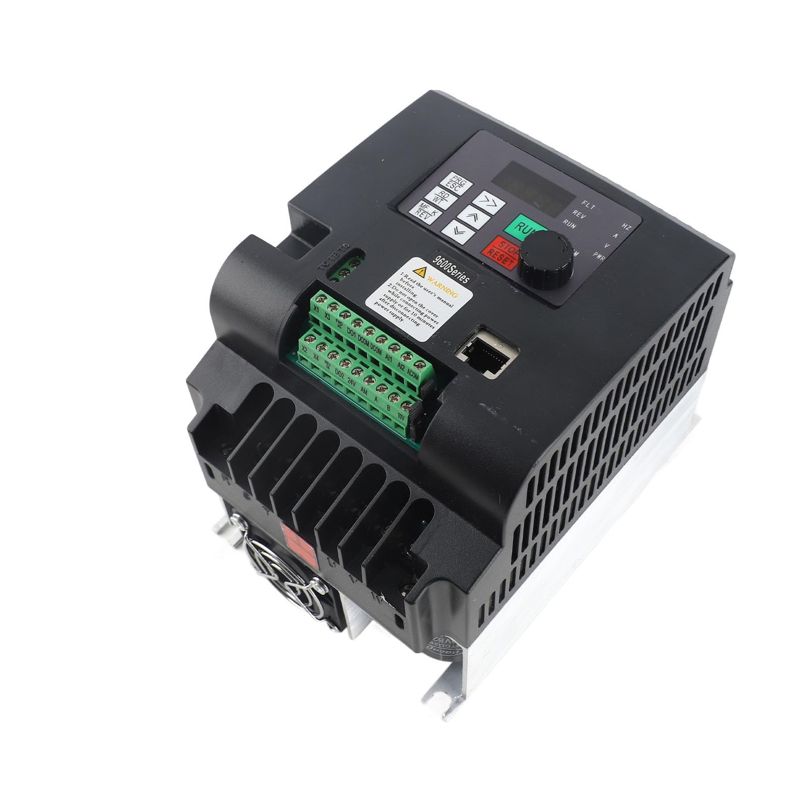 FTVOGUE 5,5 KW Solar-PV-Frequenzumrichter, 3-phasiger DC400-700V-Eingang, 0-380VAC-Ausgang mit MPPT-Controller für Privathaushalte, Unternehmen und Industrien