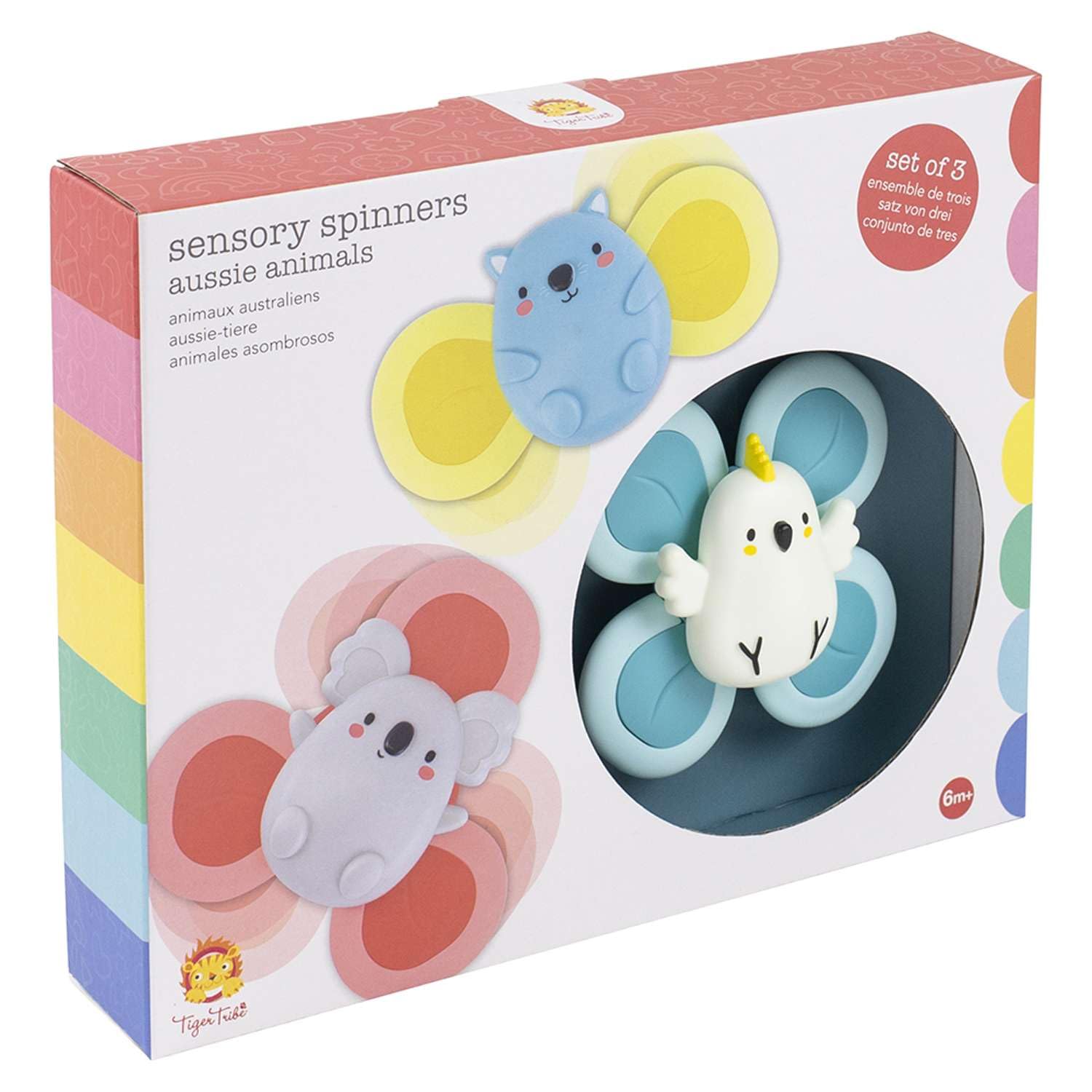 Tiger Tribe Aussie Animals Sensory Spinners - Suction Cup